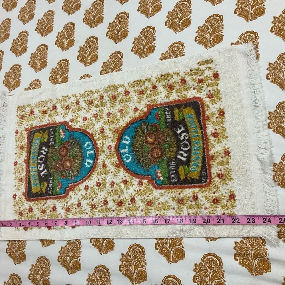 Vintage 1970s Cannon Potholder & Kitchen Mitt Dish Hand Towel Set Made in USA